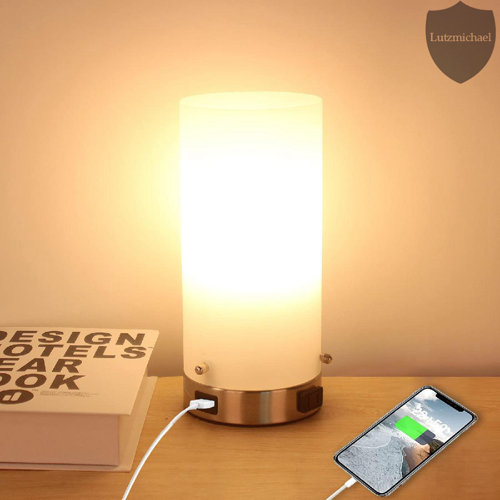 menggutong Bedside Night Light with USB Port & AC Outlet Wayfair